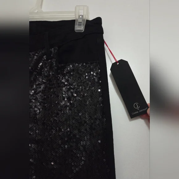 Cookie Johnson Black Sequin Women's Jeans 28 NWT - Picture 6 of 11
